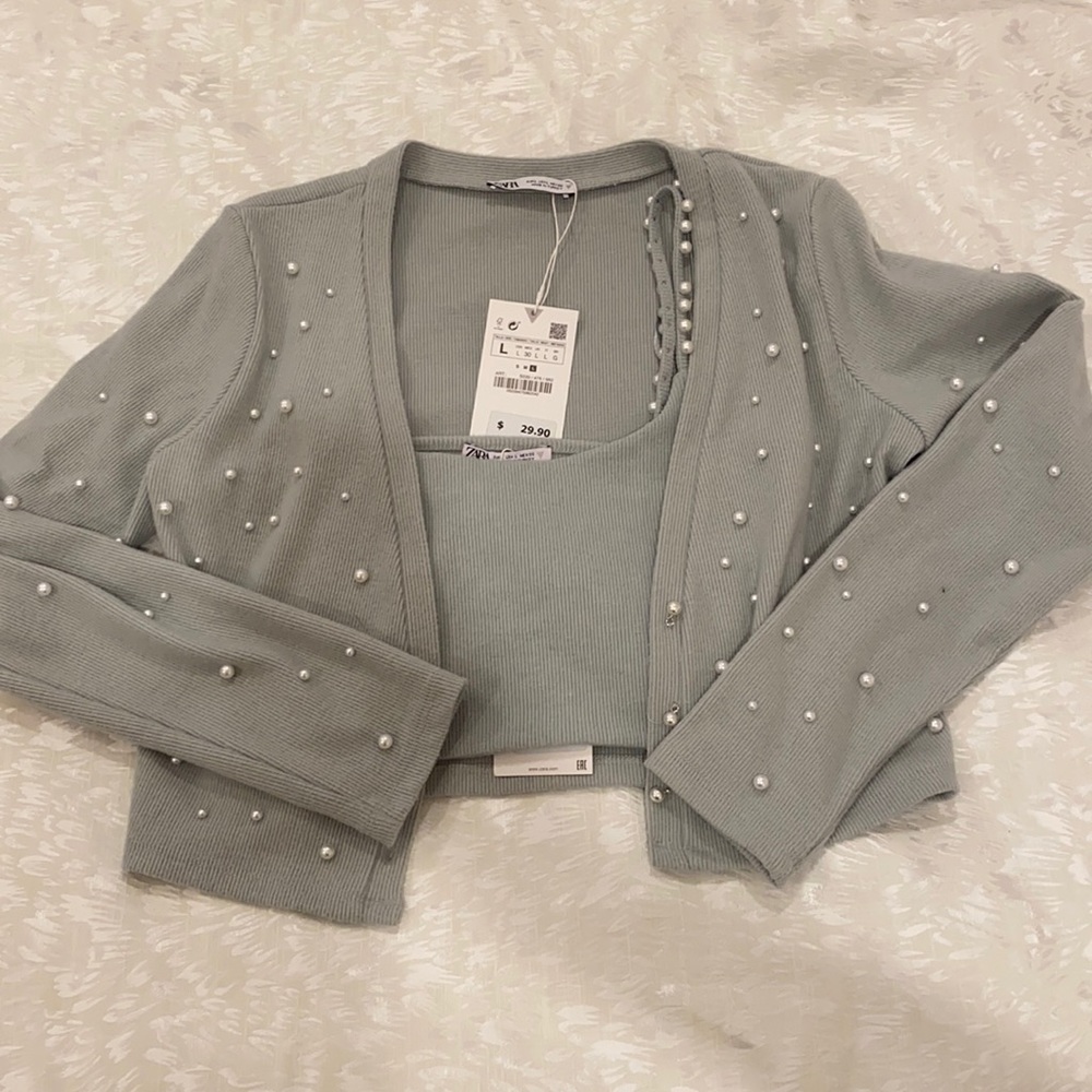 Zara top & sweater set